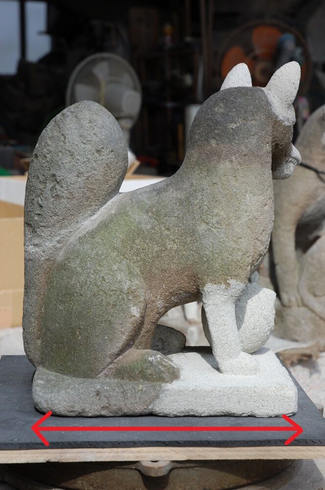 神社狐の修理|復元方法(駒込稲荷08)