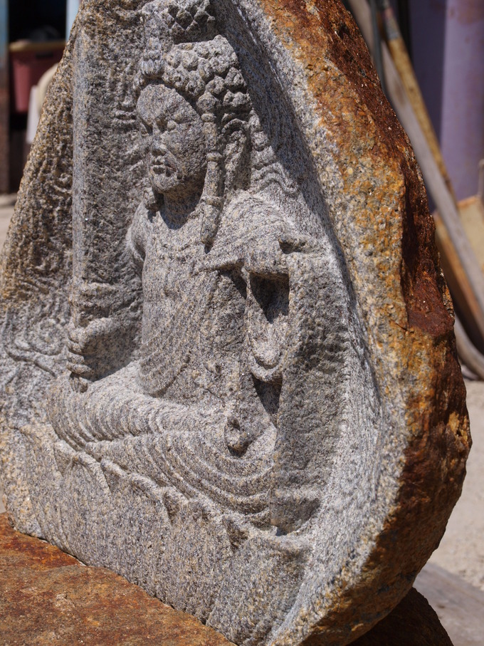 不動明王石像｜石仏彫刻