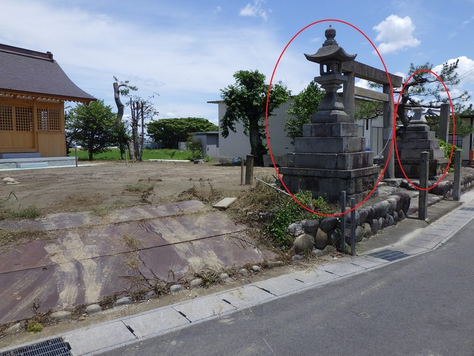 神社燈籠移動｜石積み移動工事