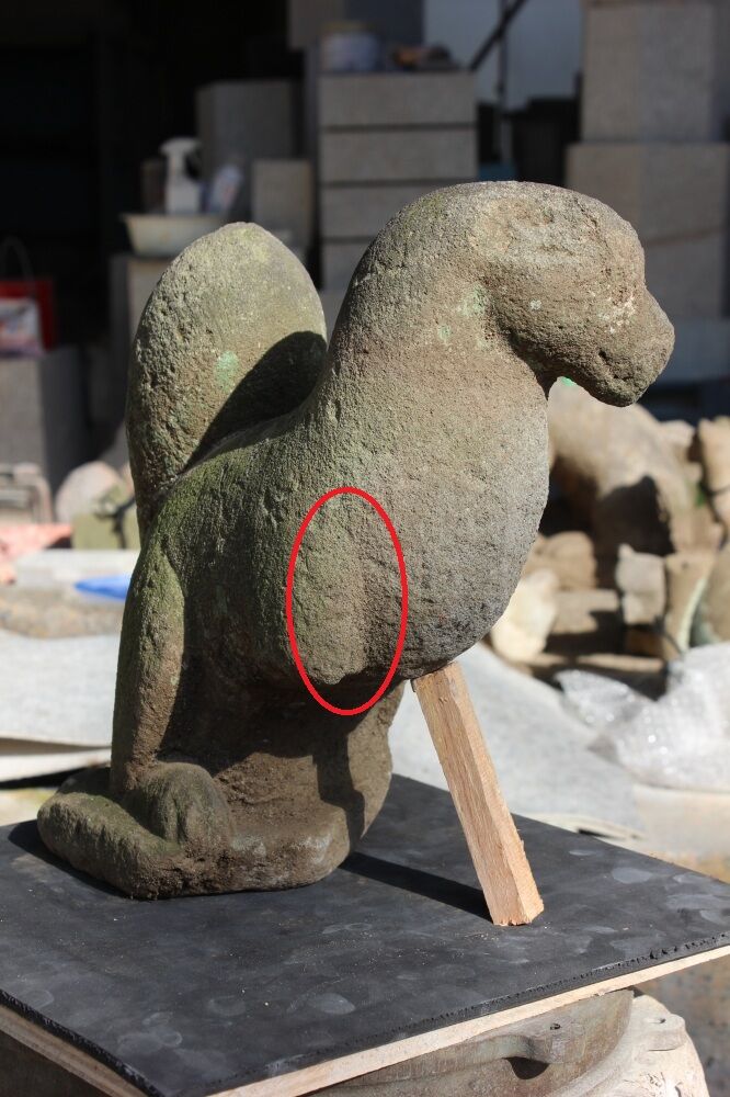 神社狐の修理|復元方法(駒込稲荷08) (3)