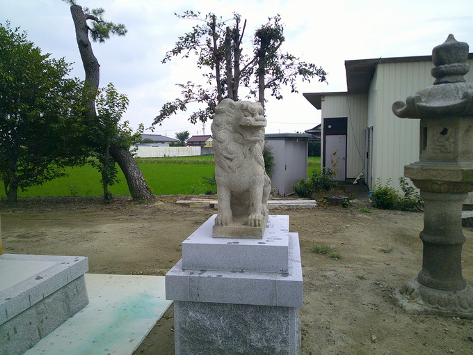 神社の狛犬修復｜石の修理