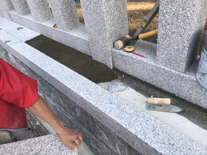 神社玉垣工事