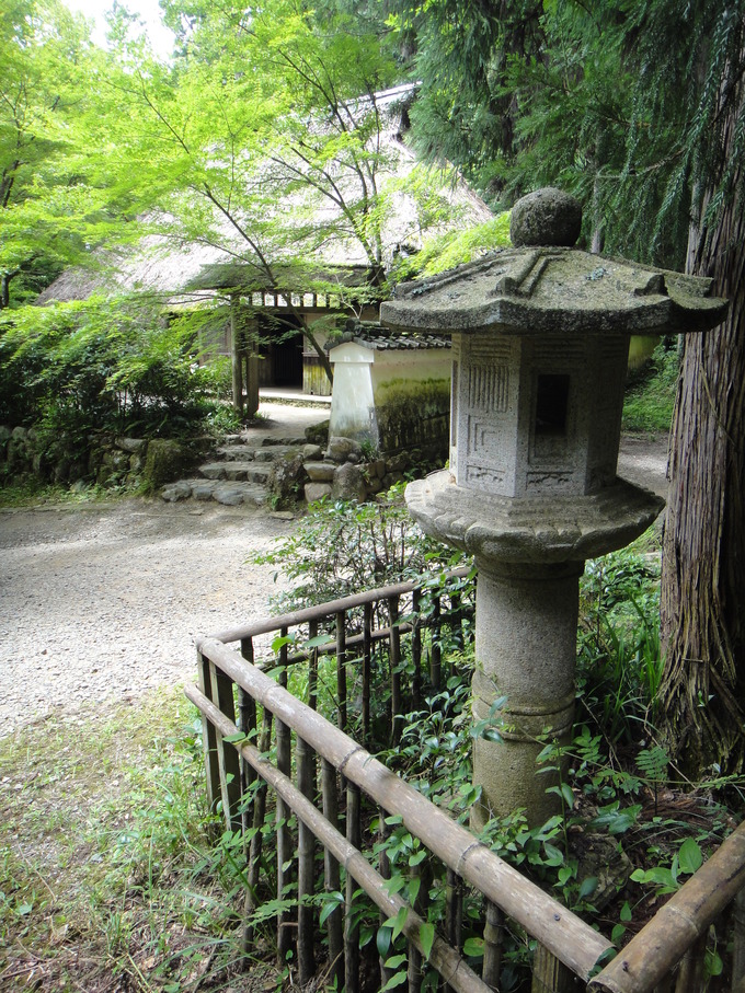 石灯篭のある風景忍術村