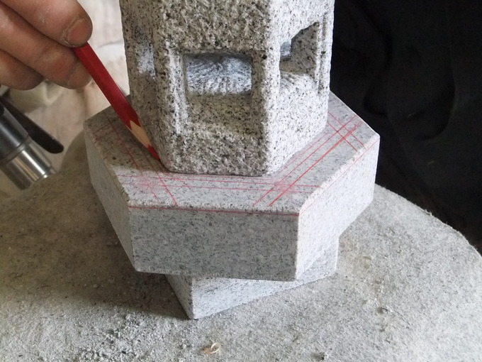 兼六園琴柱製造販売　受一体パーツ墨入れ