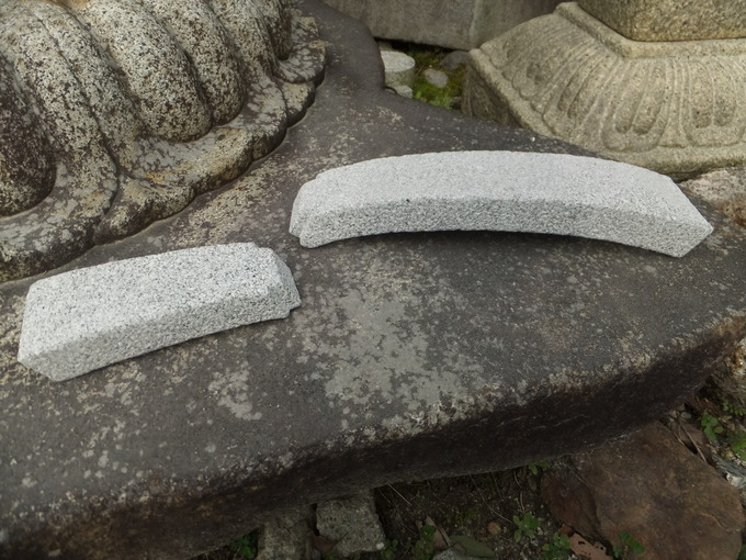 琴柱ミニ灯篭作り方　足完成