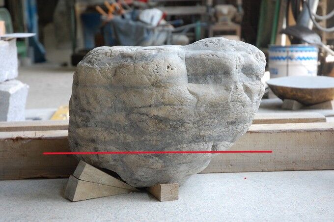 束石（つか石）製作