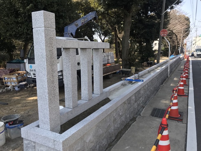 玉垣設置工事