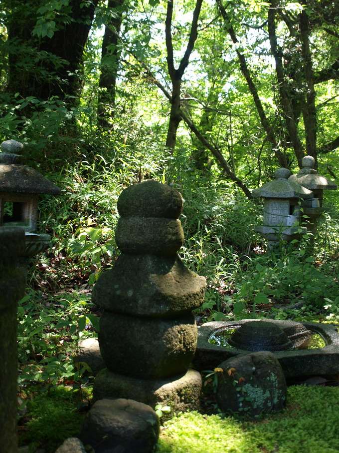 石に苔を生やす|五輪塔