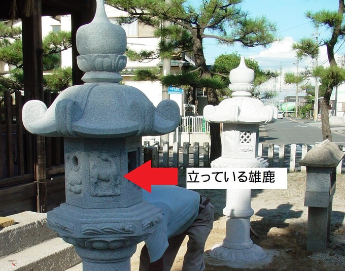 春日燈籠(神社寺院稲荷)一対の設置向き