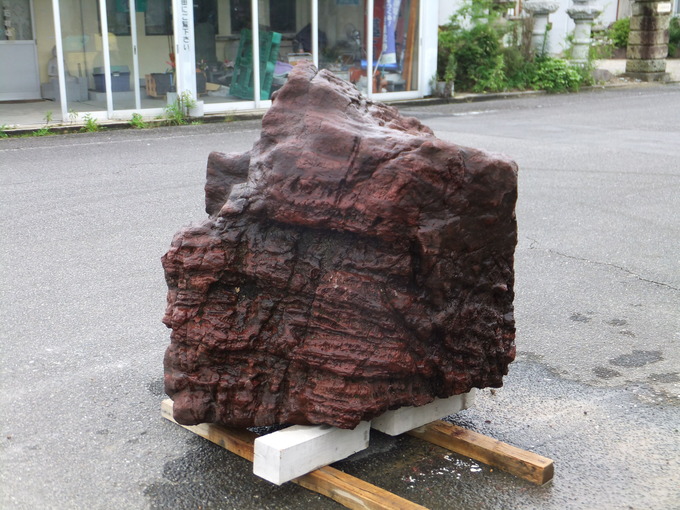 庭石(景石)の方向転換