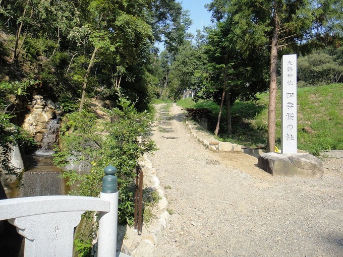 大縣神社四季桜の杜石碑