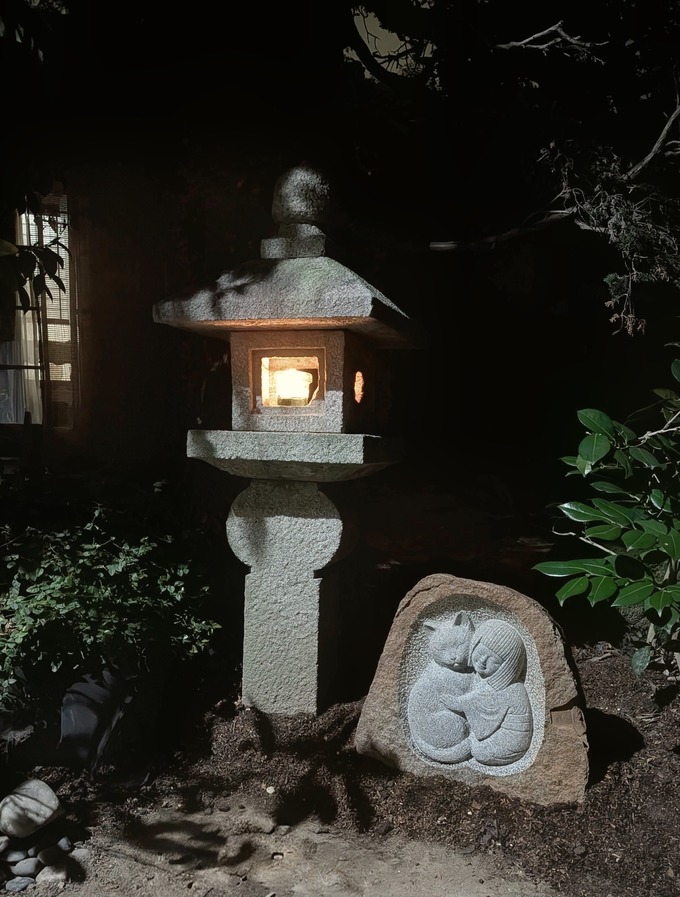 猫と童(夜)