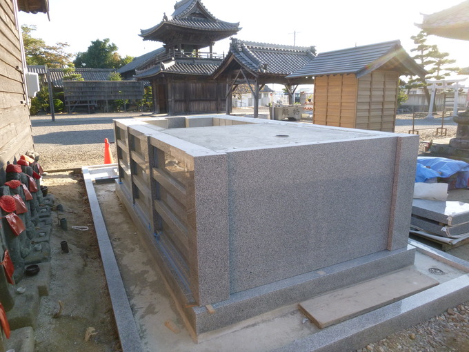 養寿寺西尾市永代供養塔工事4