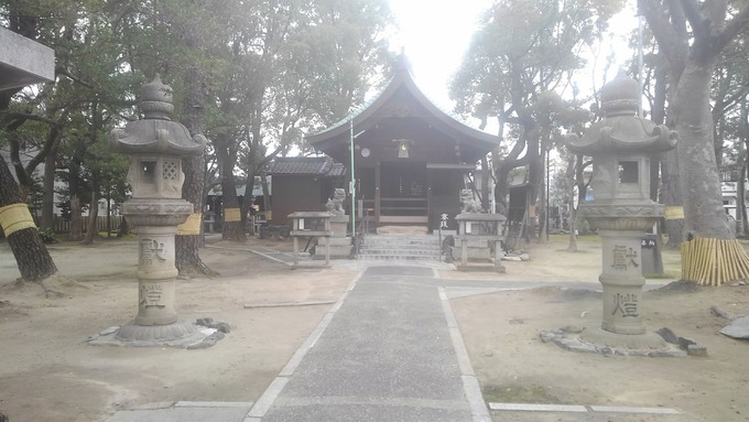 灯篭の移動｜神社