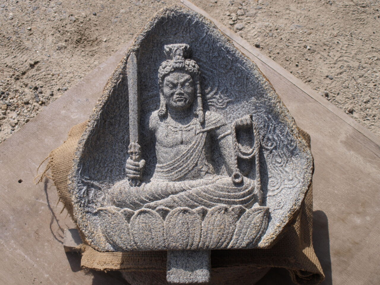 石仏彫刻 - インテリア小物