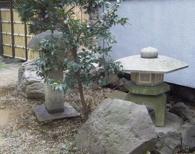 古代雪見設置例　お庭