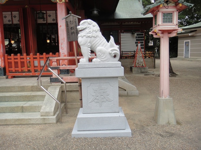 神戸　長田神社　狛犬　阿形