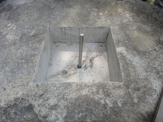 神社石碑の建立工事
