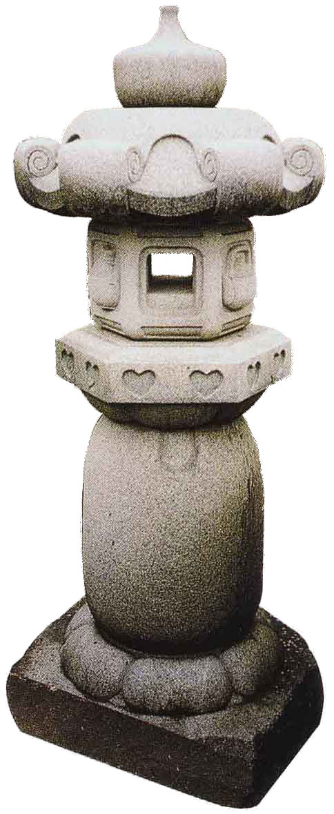 禅導寺　岡崎製　石灯篭
