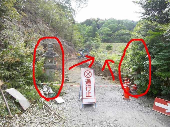 神前灯篭移動（大縣神社）