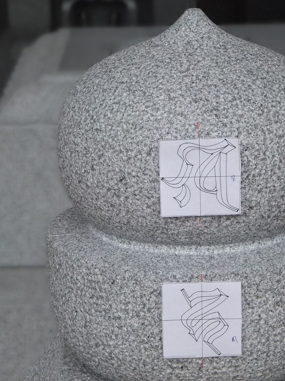 一石五輪塔　手作り　御影石 一石五輪塔 手作り 御影石