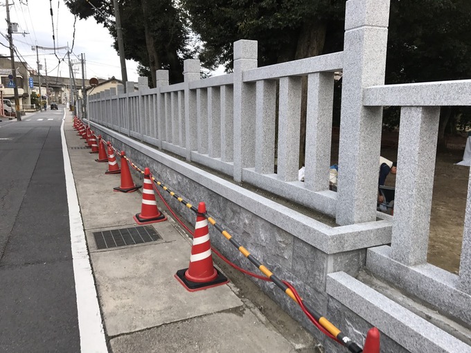 神社玉垣工事
