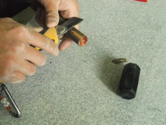 石屋の石道具　セットウの柄　つけ方2