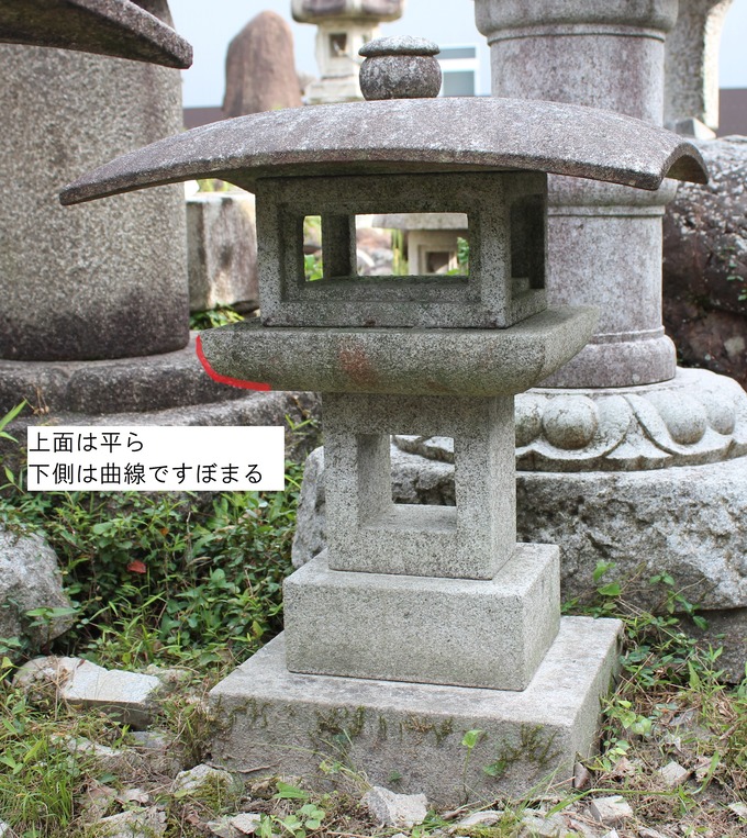 石灯篭の向き勧修寺受