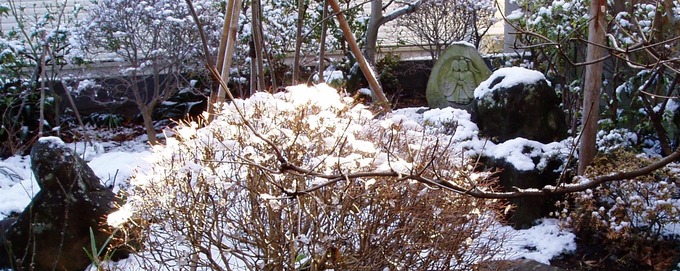 道祖神雪景色