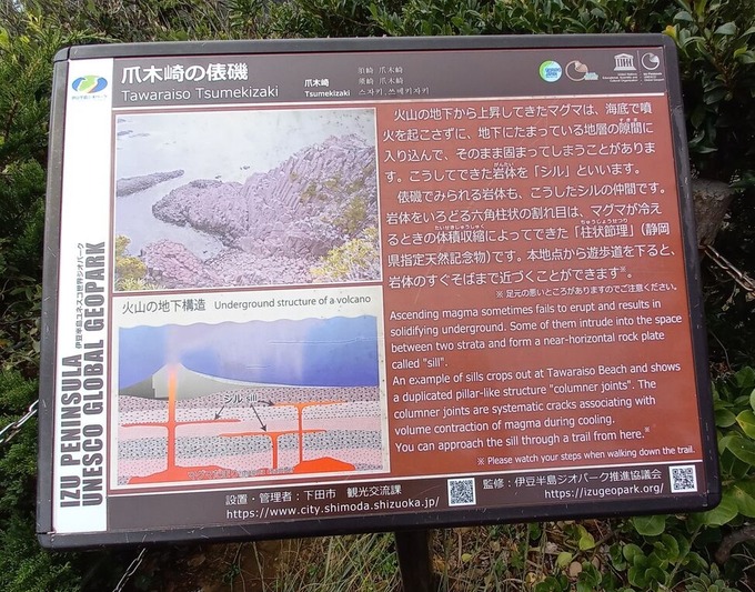 柱状節理｜爪木崎の俵磯六方石