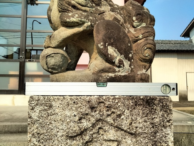狛犬交換クリーニング｜又八神明社