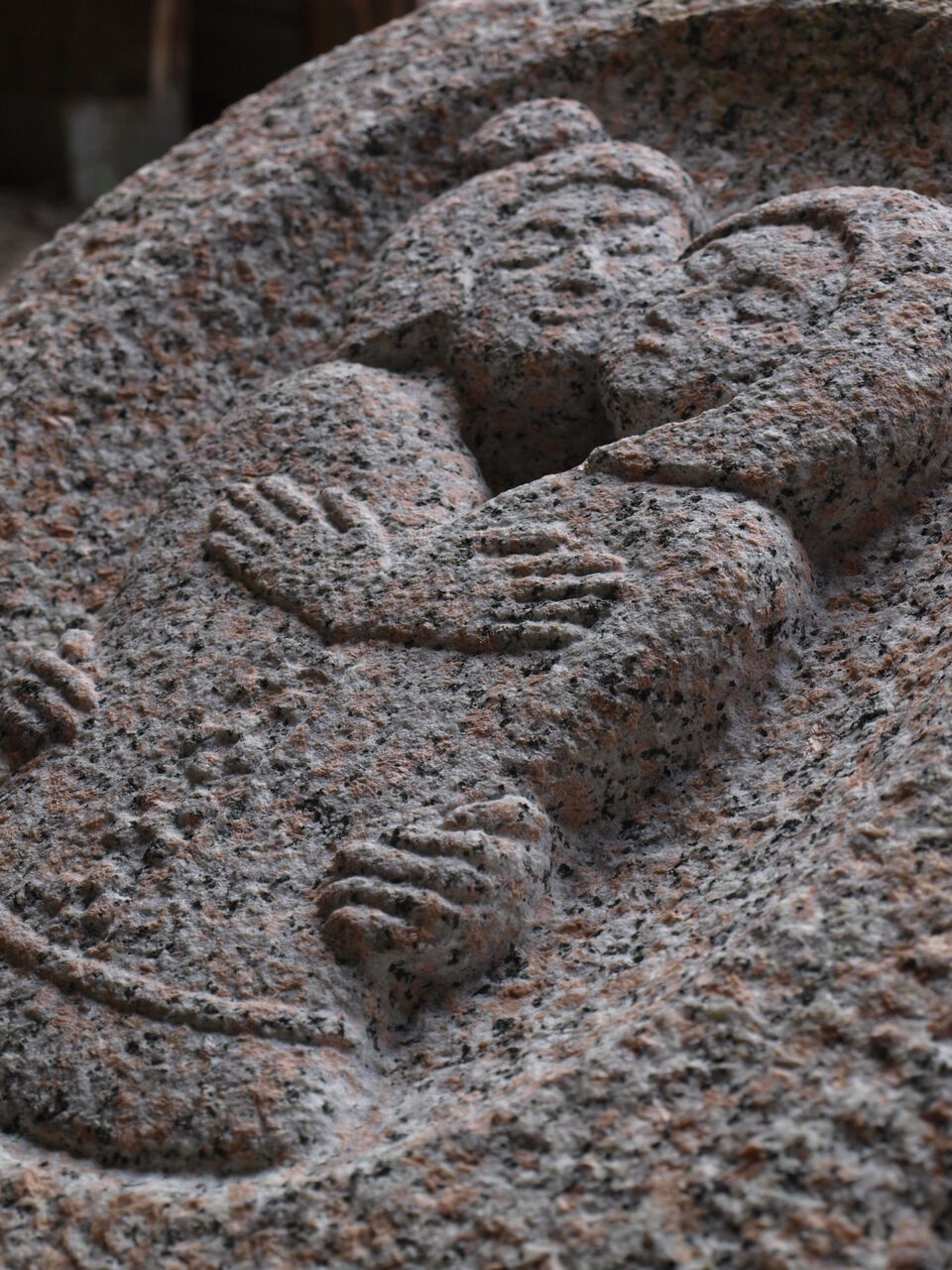 道祖神の石像彫刻｜ミンサー模様 : 岡崎市 老舗石屋㈱杉田石材店