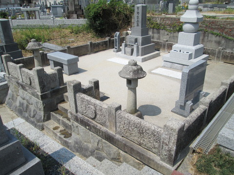 手づくり本格的墓石全体
