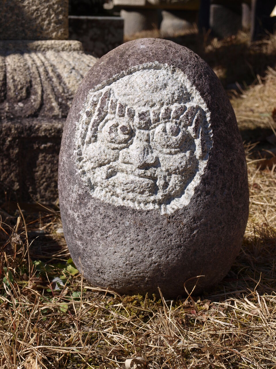味噌桶の重石を使った道祖神｜愛知県岡崎市 : 岡崎市 老舗石屋㈱杉田