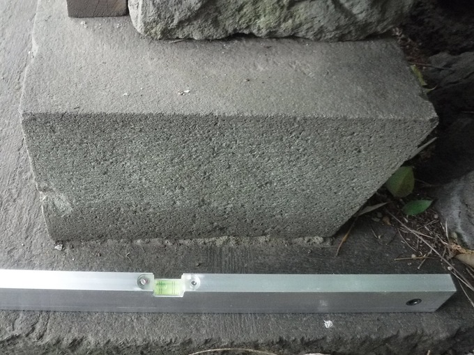 水平の確認