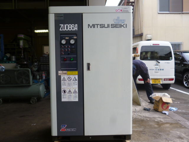 三井精機製 37kw(50馬力) 水潤滑式オイルフリー 水冷式 三井精機製 37kw(50馬力) 水潤滑式オイルフリー 水冷式