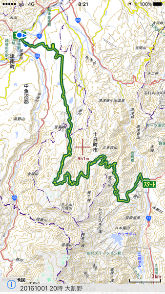 プライベートラン３（小松原林道、頸城の山旅）