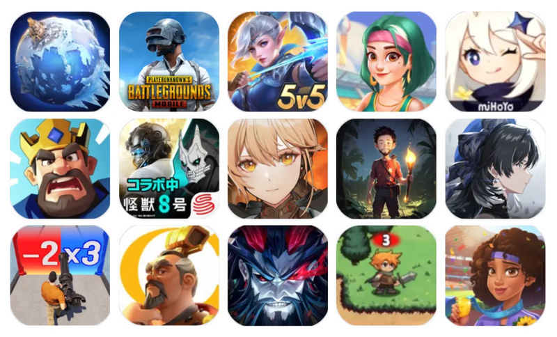 中国ゲーム 23年4月の世界モバイルゲーム売上高、トップ100に中国企業40社が