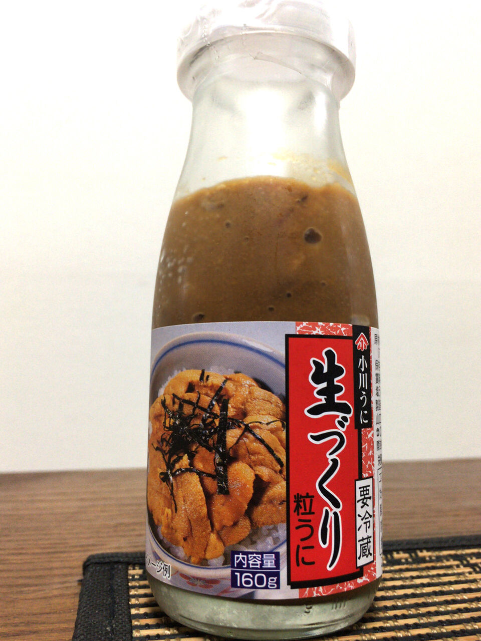 小川の塩うに 生づくり こりゃ 冷蔵庫に常備しておくとちょっとココロオドルやつですな 二人暮しのおつまみ日記