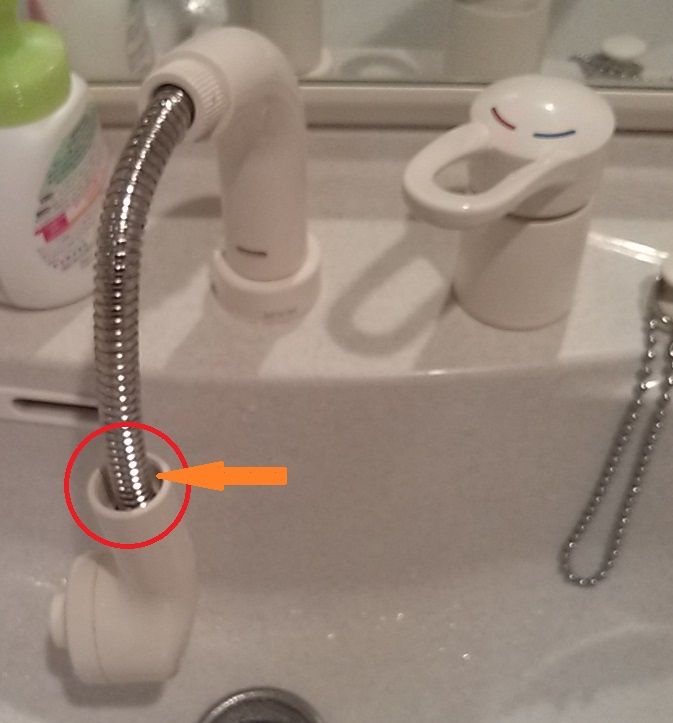 洗面化粧台シャワーヘッド 水漏れ事例 Mym製シャワーヘッド スイセンサービスのblog
