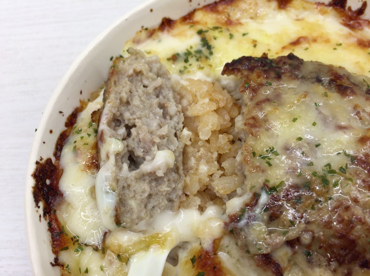 セブンイレブン 4種チーズのハンバーグドリア かなちゅうごはん セブンイレブン 4種チーズのハンバーグドリア かなちゅうごはん