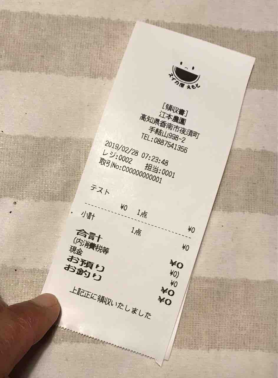 ちっちゃいハウススイカ専業農家ですが、レシート発行・カード💳 Pay