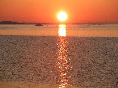 松江2018宍道湖夕陽