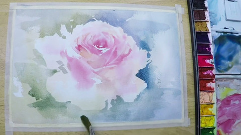 水彩画でバラを描く方法 初心者の水彩画の描き方 コツ 水彩画でバラを描く方法 初心者の水彩画の描き方 コツ