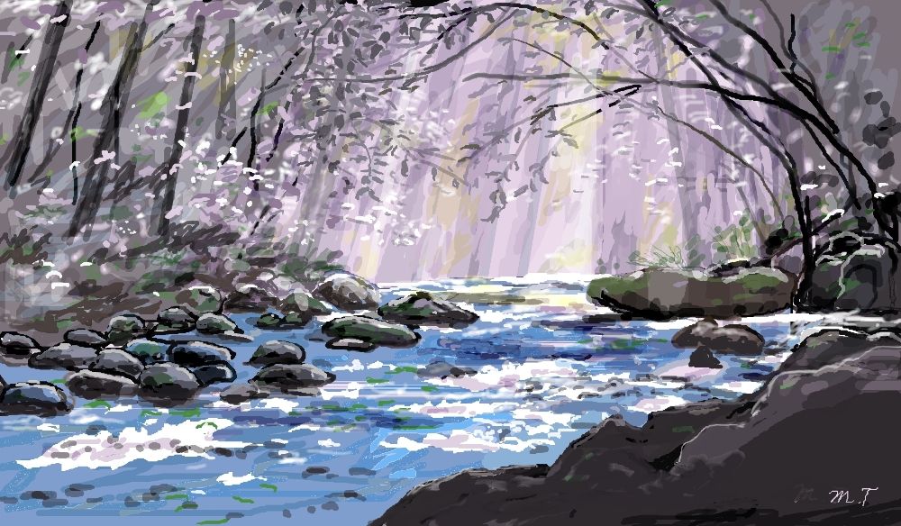 水彩画（我が故郷） （一枚の繪 － 出版物＆グッズ）