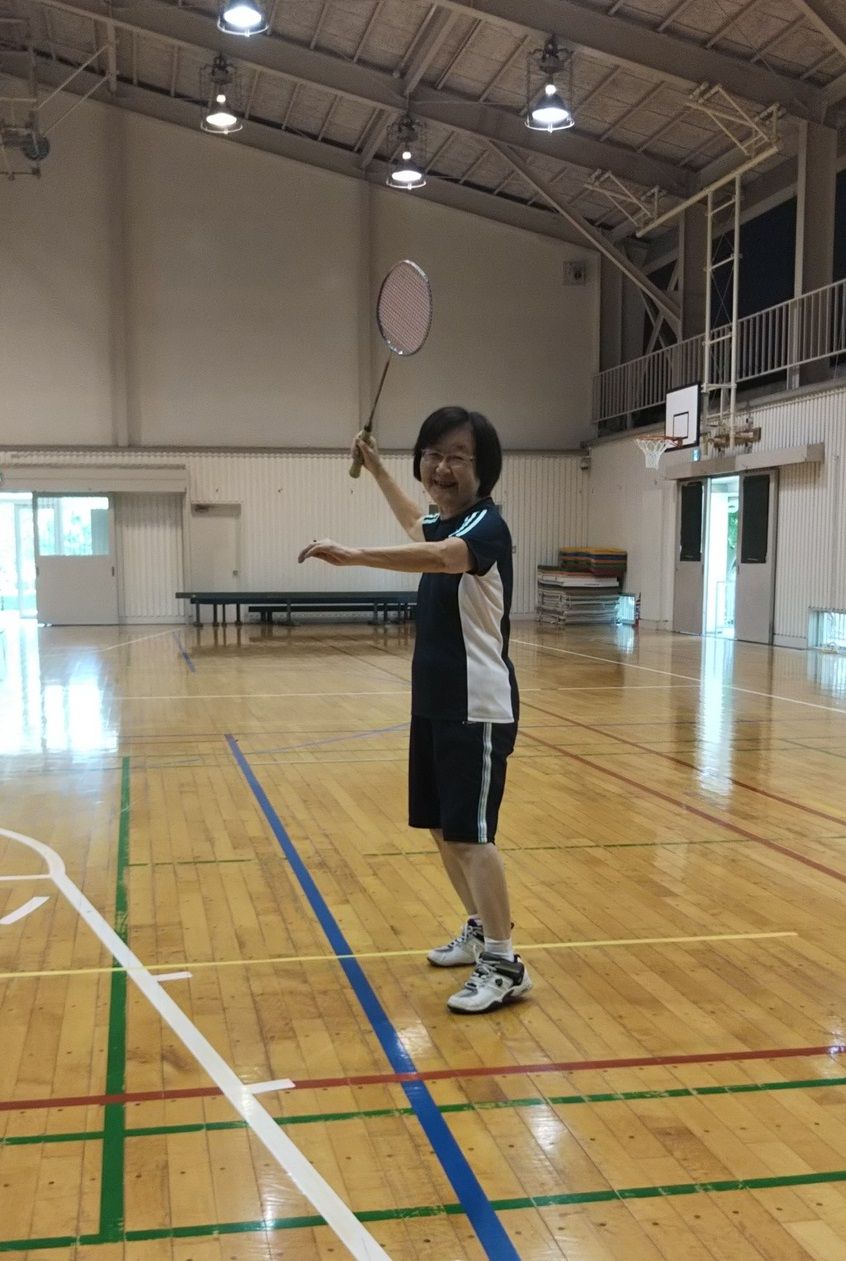 バドミントンデー 水彩8 道子のつれづれ日記 バドミントンデー 水彩8 道子のつれづれ日記