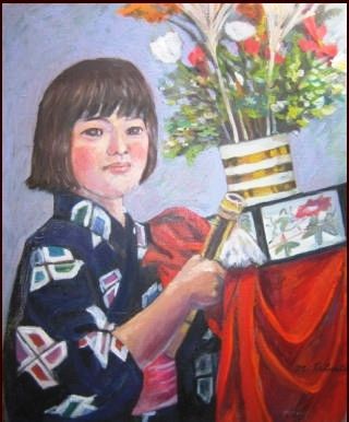 40年前に描いた油絵 子供たち : 水彩8・道子のつれづれ日記