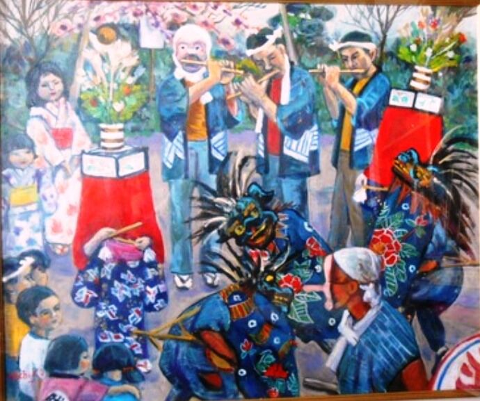 40年前に描いた油絵 子供たち : 水彩8・道子のつれづれ日記