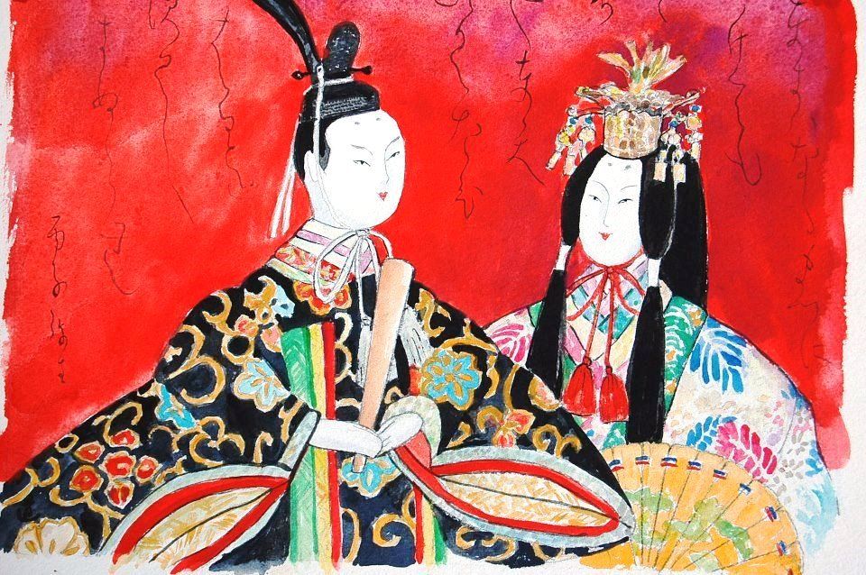 18 ひな祭り 水彩8 道子のつれづれ日記 18 ひな祭り 水彩8 道子のつれづれ日記