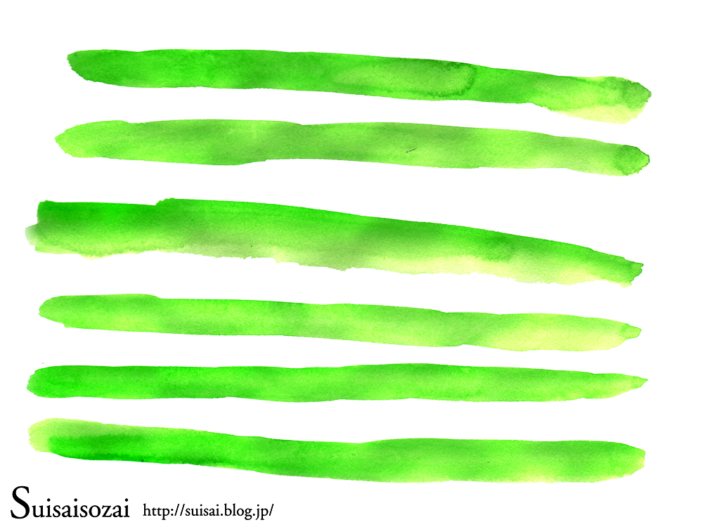 水彩素材008 ライン3色 商用可のフリー水彩素材 Suisaisozai